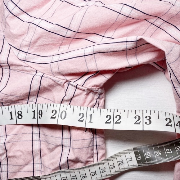 Crown & Ivy Pink Plaid Ruffle Blouse - Picture 9 of 13